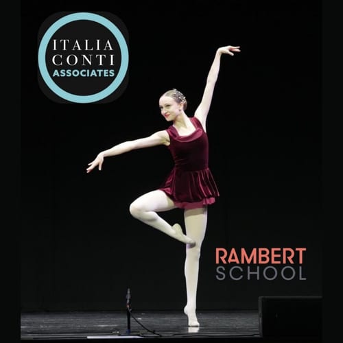 Associate jazz dancer in the studio